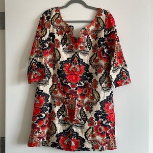 J. Crew Linen Floral Antonia Dress (Size 6)